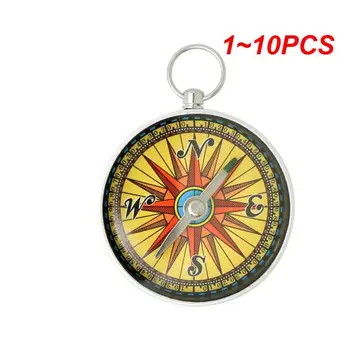 Vroče prodaje Krog Stekla Chrysoprase Nakit Steampunk Kompas Obesek Visi Sponke Kompas na Prostem Za Moške, Ženske