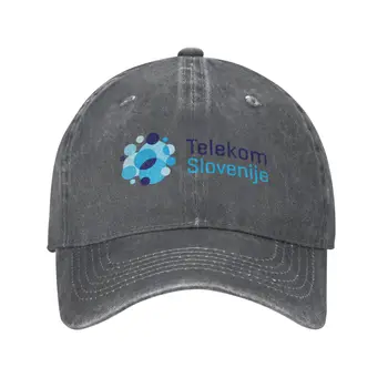 Telekom Slovenije Logotip Moda kakovosti Denim skp Pletene klobuk Baseball skp