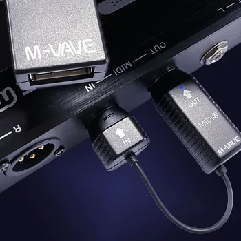 M-Vave MIDI Sistem Ms1 Midi Brezžični Sistem Vmesnik Mini Brezžični Prenos Brezžični Adapter Plug and Play Podpora