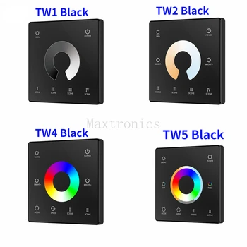 1 Cona Dimmer Eno Barvo/RGB/RGBW/RGB+SCT Visi Nameščena na Dotik Kolo Plošča Daljinski upravljalnik (CR2032 Baterije) Za LED Trak