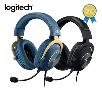 Logitech G PRO X Gaming Slušalke z mikrofonom strokovni igri zmanjšanje hrupa 7.1 prostorski zvok, League of Legends Esports