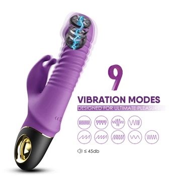 Xbonp Močan Rabbit Vibrator Zložljive Dildo Stimulator Klitorisa in G-Spot Masturbator Massager Vagina Vibrator Žensk, Seks Igrače