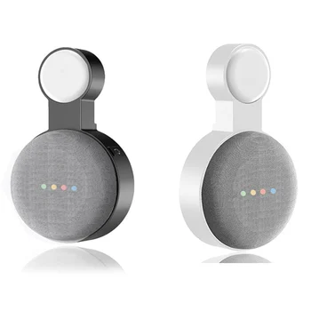 2Pcs za Google Audio za Google Gnezdo Mini Stenski Nosilec Druge Generacije Vtičnico Visi Obešalnik Nosilec-Black & White