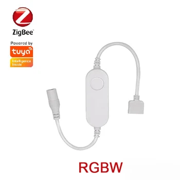 Zigbee Smart Mini Led Trak Krmilnik 5V 12V 24V RGBW RGBWW RGB+SCT RGB Dimmer Krmilnik Alexa Echo Plus Glasovni Nadzor