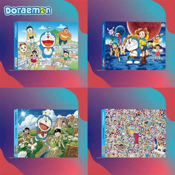 1000 Kosov Sestavljanke, Uganke Z Doraemon Anime Risanke Papir Ustvarjalne Sestavljanke Igri Sproščujoče Ročno Tlaka Uganke Otroci Darilo