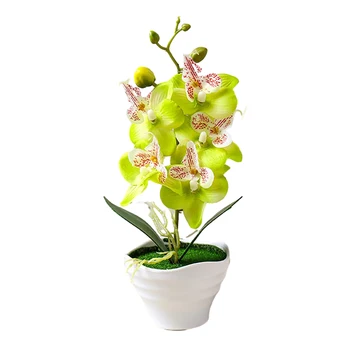 Umetni Phalaenopsis Ponaredek Bonsaj lončnica Cvet Orhideje Cvetlični Home Decor Art DIY Ornament Soba Dekoracijo