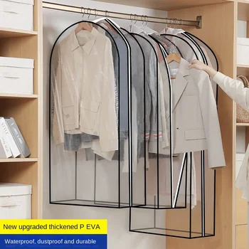 Trgovina Pregledna 3D Obleko, Plašč Visi Oblačila Vrečko - Nepremočljiva Prahu Kritje
