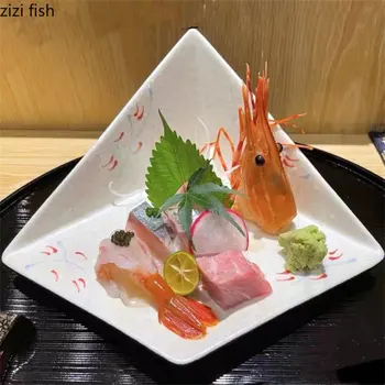Keramični Večerja Ploščo Suši Ploščo Sashimi Disk Sladico Plošče Zaslona Pladenj Restavracija Namizna Hladno Jed Sadje Plošče Skledo Solate