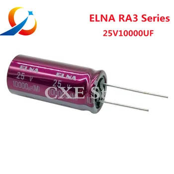 2pcs ELNA RA3 Serije 25V 10000UF 18X40MM Avdio Elektrolitski Kondenzator RA3-25V103K9P1#N 100% Novih in Izvirnih