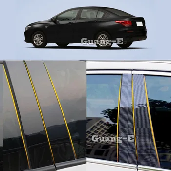 Avto Materialu PC Steber Post Pokrov, Vrata, Trim Okno Piano Black Oblikovanje Nalepke Ploščica 8pcs Za Chevrolet CAVALIER 2016-2019