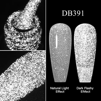 Mtssii 6ml Bleščice Reflektivni Gel za Nohte, Laser Peneče Odbojni Učinek Pol Stalno Soak Off UV Gel za Nohte Nail Art