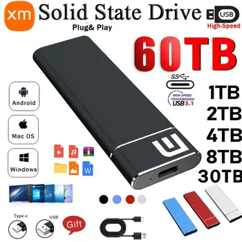 Visoke hitrosti 1TB Prenosni SSD Zunanji Trdi Disk USB 3.1/Tip-C Trdi Disk za Mobilne naprave za Shranjevanje za Xiaomi Za RAČUNALNIK/Prenosnik/Telefon