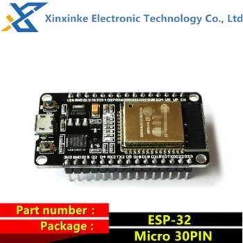ESP-32 30PIN Wi Fi BT Modul Ultra-Nizka Poraba CPU Razvoj Odbor Modul WIFI+ Bluetooth ESP-32S Mikro / Tip-C