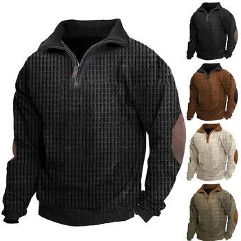 Zip Kapuco za Moške Priložnostne Prevelik pulover s kapuco Majica Jeseni Hip Hop Street moška Majica Hoodie Trdna moška Oblačila