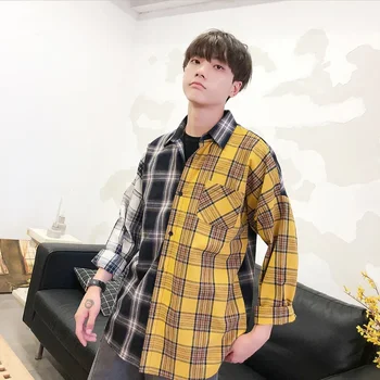 Študent Trend Priložnostne Dolgimi Rokavi Striped Majica za Fante, Štirje letni Časi korejska Različica Majica
