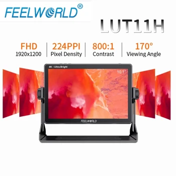 FEELWORLD LUT11H 10.1 Palčni 2000nit Touchscreen Direktor Področju Monitor 4K Vhod HDMI Izhod IPS 1920x1200 z F970 Zunanji Kit