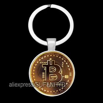 Najnovejši Bitcoin Keychain Zbirateljske Fizično Malo Kovanec obesek za ključe Obesek za Ženske in Moške Nakit Dodatki Darila