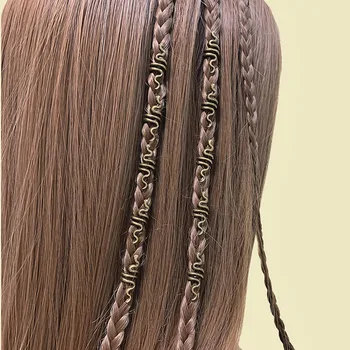 Etnične slog lase pribor set zlitine kača dreadlocks las zanke
