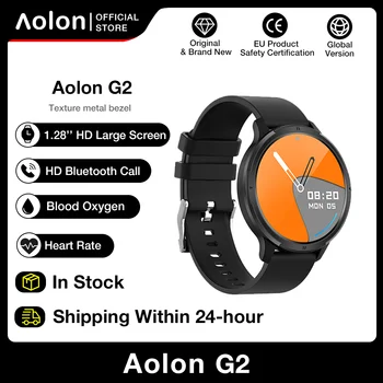 Aolon G2 SmartWatch Moških Bluetooth Klice Bitje Krvnega Tlaka, Spremljanje Pametne ure Ip67 Življenje Nepremočljiva Smartwatch