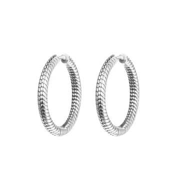 Trenutke Čar Hoop Uhani 925 Sterling Silver Earings za Ženske, Prvotno Nakit Uho Brincos Pendientes