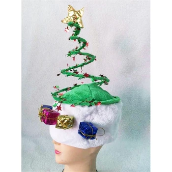 MXMB Božično Drevo Headdress Pokrivala za Dekleta Praznično Pomlad Oko-lov Klobuk