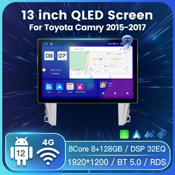 FYT 7862S Android 12 avtoradia Za Toyota Camry 7 XV 50 55 2015-2017 GPS Navigacija Multimedia Player Za Carplay Auto RDS CSD