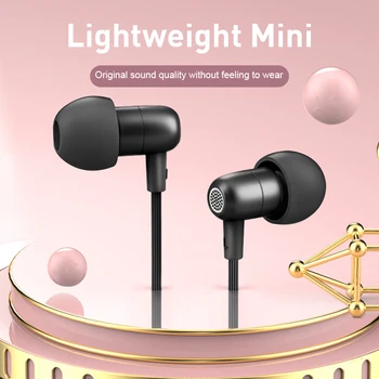 Kovine V Uho Žične Slušalke Mini Bas Stereo Zmanjšanje Hrupa Slušalke Univerzalno Telefon/prenosni/namizni Prenosni Spanja Slušalke