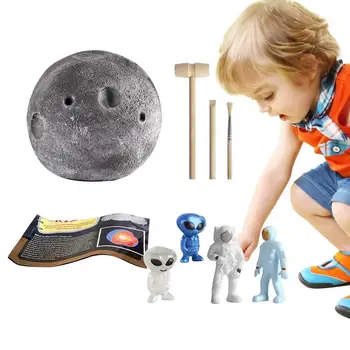 Solarni Sistem Kopati Kit Znanost Kopati Kit Izobraževalne Luna Prostor, Igrače Alien & Astronavt Figurice Prostor Zbiranja Science Kit