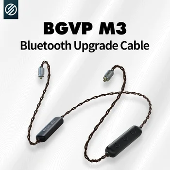 BGVP M3 Vratu, Vgrajen Bluetooth 5.2 Slušalke Kabel MMCX/0.78 mm z Mic Združljiv s Celotno Obliko Dekodiranje Aptx /Aptx HD/AAC/SBC