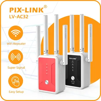 PIX-LINK AC32 Dual Band Wireless Repeater AC1200Mbps Gigabit 2.4 G 5GHz Usmerjevalnika Wifi Extender AP