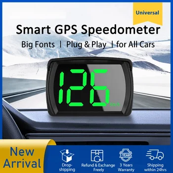 2023 Najnovejše GPS HUD Digitalni merilnik Hitrosti Plug and Play za Vse Avtomobile, Velika Pisava KMH MPH Avtomobilska dodatna Oprema Tovarne Neposredne Prodaje