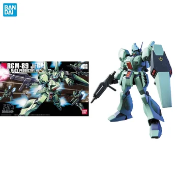 Bandai Original Gundam Model Komplet Anime HGUC 1/144 RGM-89 Jegan Premično Anime Akcijska Figura, Zbirka Model Igrače Darilo