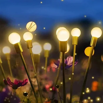 Sončne Svetlobe LED, Zunanji Vrt Okras Pokrajine Luči Ognjemet Firefly Vrtne Svetilke Državo Hišo Terasa Balkon Dekor Lučka