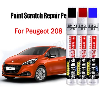 Avto Barve Nič Popravilo Pero za Peugeot 208 Touch-Up Pero Odstranjevalec Barve Nego Pribor Črna Bela Rdeča Modra Siva