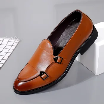 Poslovna obleka za moške usnjene čevlje v pomlad nove men ' s singles čevlji pedal han edition čezmejnih moški čevlji