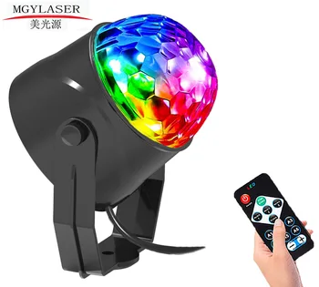 90-240V Oddaljen Nadzor LED Majhne Čarobno Žogo USB Mini Crystal Magic Ball Svetlo Pisane Vrtenje Fazi Lasersko Svetlobo KTV Stagelight