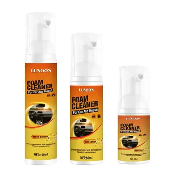 100 ml Avto Leather Cleaner Zbledi Odporna Pena Detergent Spray UV Zaščito Auto Vinilni Plošči Konzole Usnje Čistilna Pena