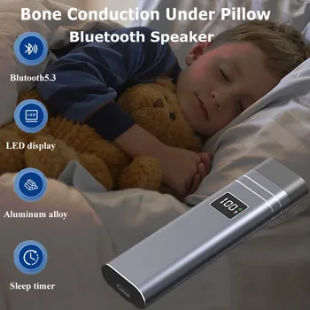 Pod Blazino Bluetooth Zvočnik Spanja Pomoči Kostne Prevodnosti Soundbar MP3 LED Power Display Mini Caixa De Som Bluetooth Sleep Timer